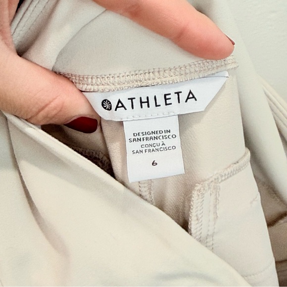 Athleta Endless Pant High Rise Ankle Beige Tan Women’s Size 6 - Picture 5 of 5
